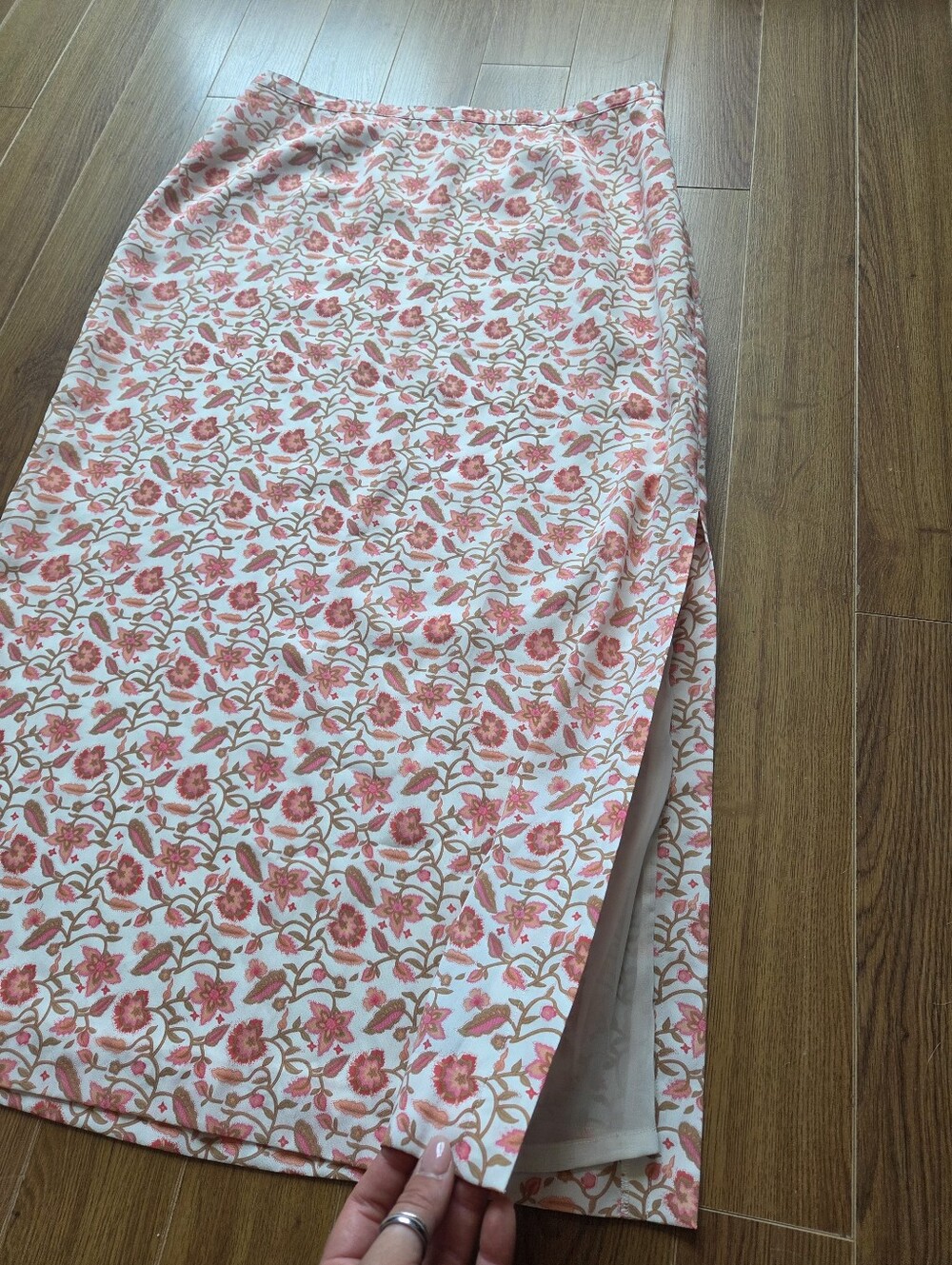 Haggar Coral Floral Skirt